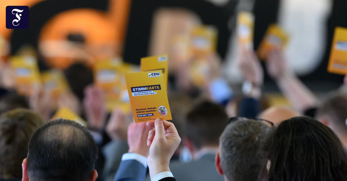Sachsen-Anhalt: Landesparteitag in Dessau: CDU startet in den Wahlkampf