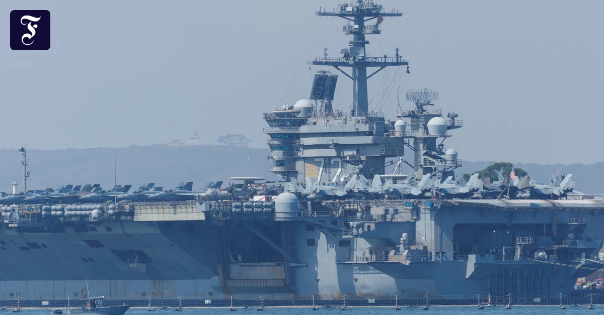 Beim-Flugzeugtr-ger-USS-Abraham-Lincoln-USA-schie-en-iranische-Drohne-im-Arabischen-Meer-ab