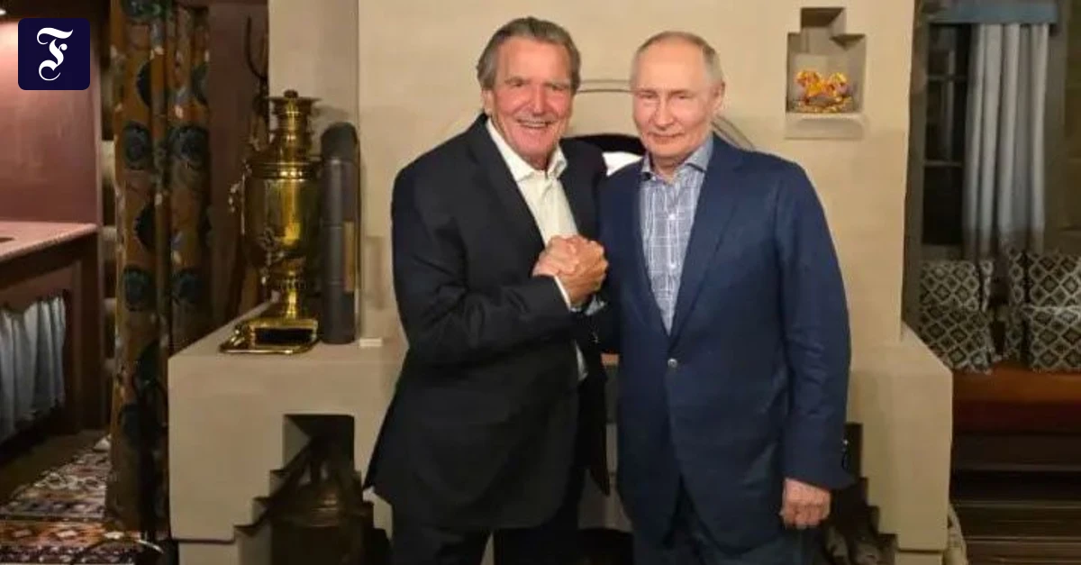 Attending Putin's birthday party: Massive criticism of Gerhard ...