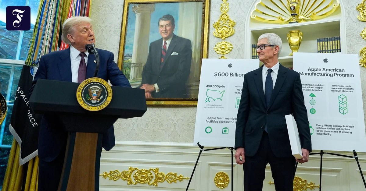 Trump investierte vor China-Reise Millionen Dollar in Apple