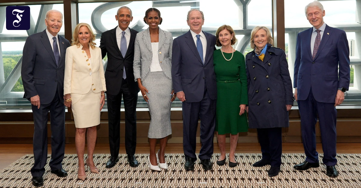 Prominente in Chicago: Obama feiert Eröffnung seines Präsidentenzentrum