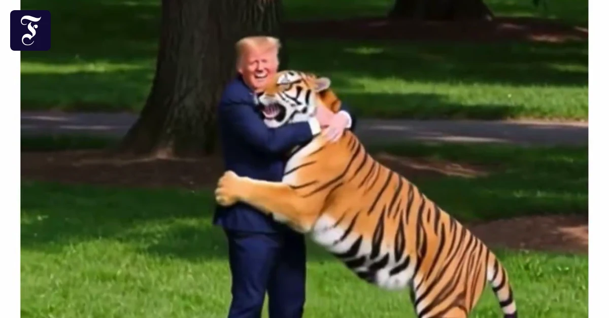 Donald Trump shares tactless AI video after fatal tiger attack