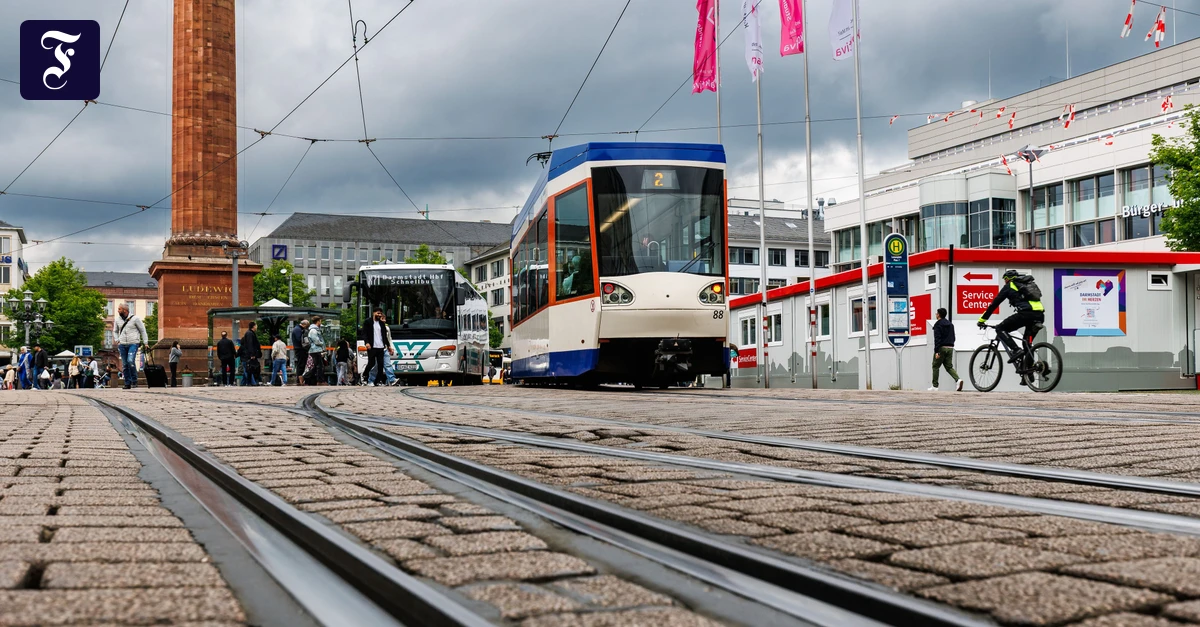 Warnstreik am Montag: Straßenbahnen und Busse in Darmstadt fallen aus