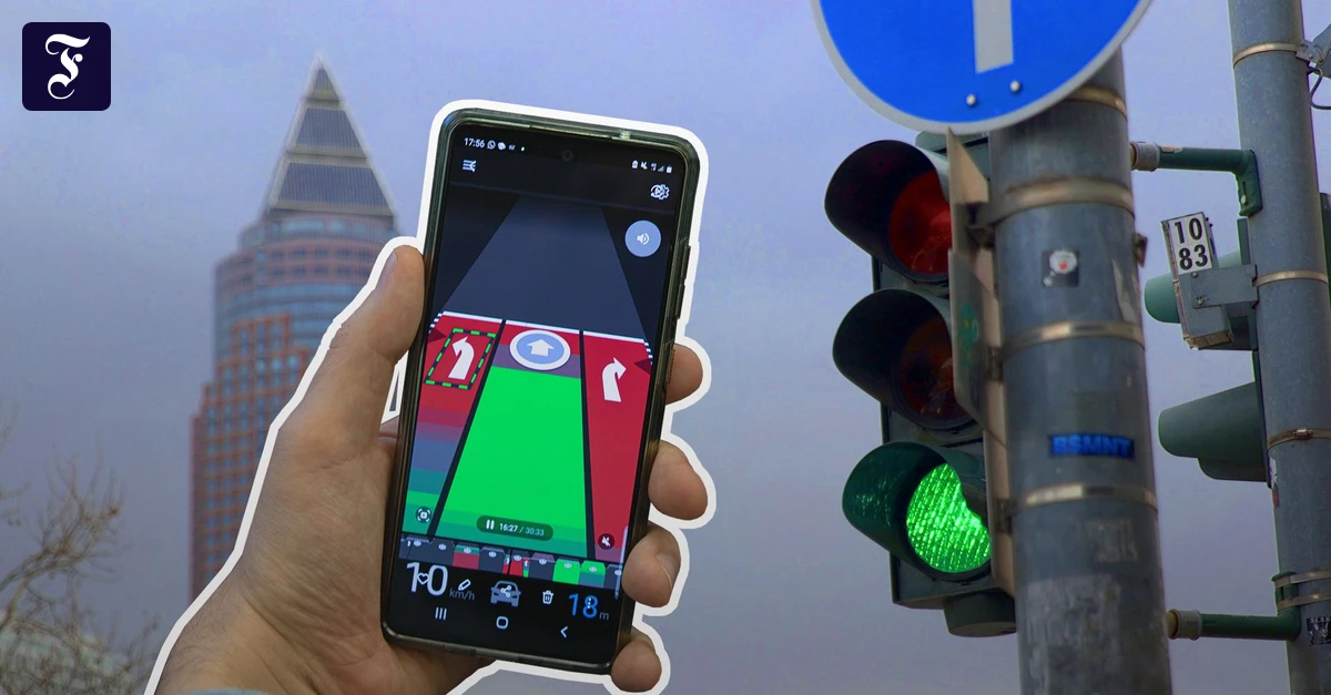 Verkehrs-App trafficpilot im Test in Frankfurt | FAZ