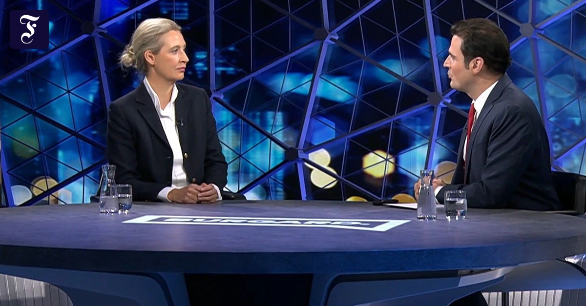 AfD-Chefin bei „Welt“-TV: Alice Weidel, die „schmierigen Stasi-Spitzel“ und was danach passierte