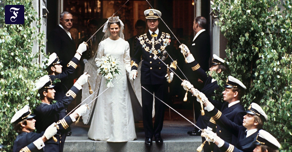 Zur Goldenen Hochzeit: Die Braut rettete die schwedische Monarchie