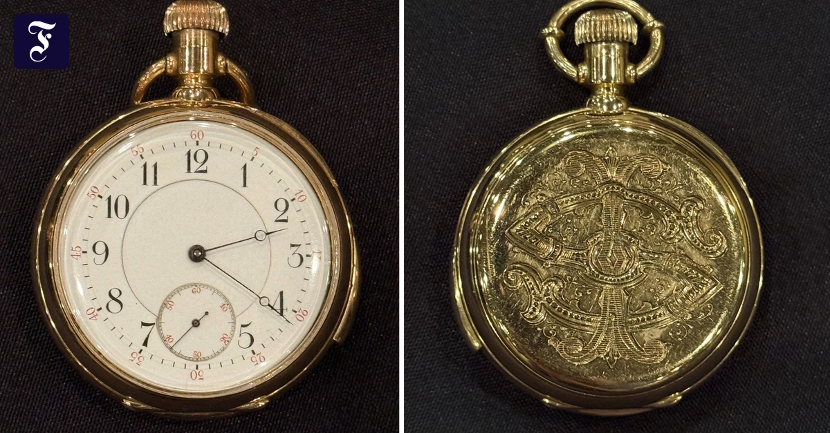 Rekordpreis: Golduhr von Titanic-Paar für zwei Millionen Euro versteigert