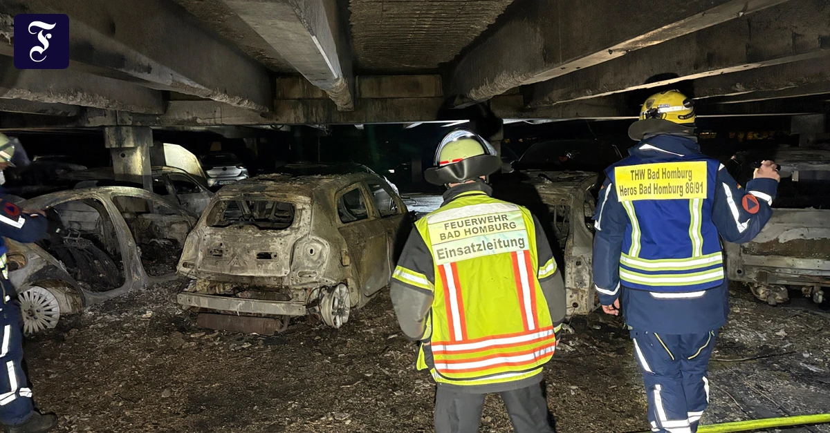 Man in custody after parking garage fire in Bad Homburg