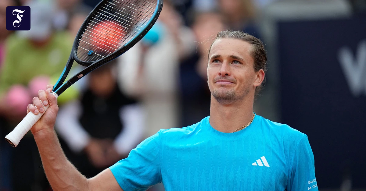 Tennis in Rom: Zverev gut erholt im Achtelfinale