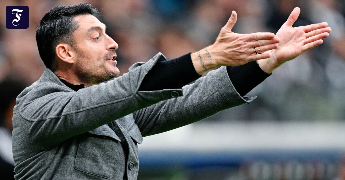Frankfurter enttäuschung: Kopfschütteln über Eintracht-Trainer Riera