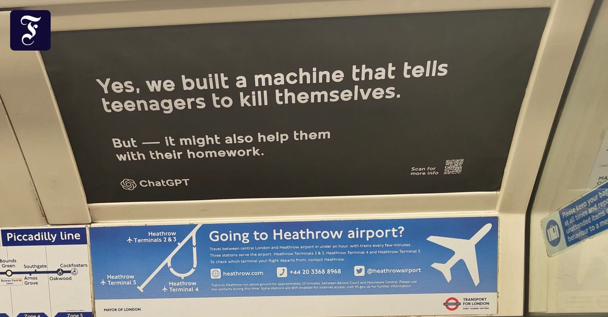 Kunstaktion in London: „Wir haben eine Maschine gebaut, die Teenagern sagt, sie sollen sich umbringen“
