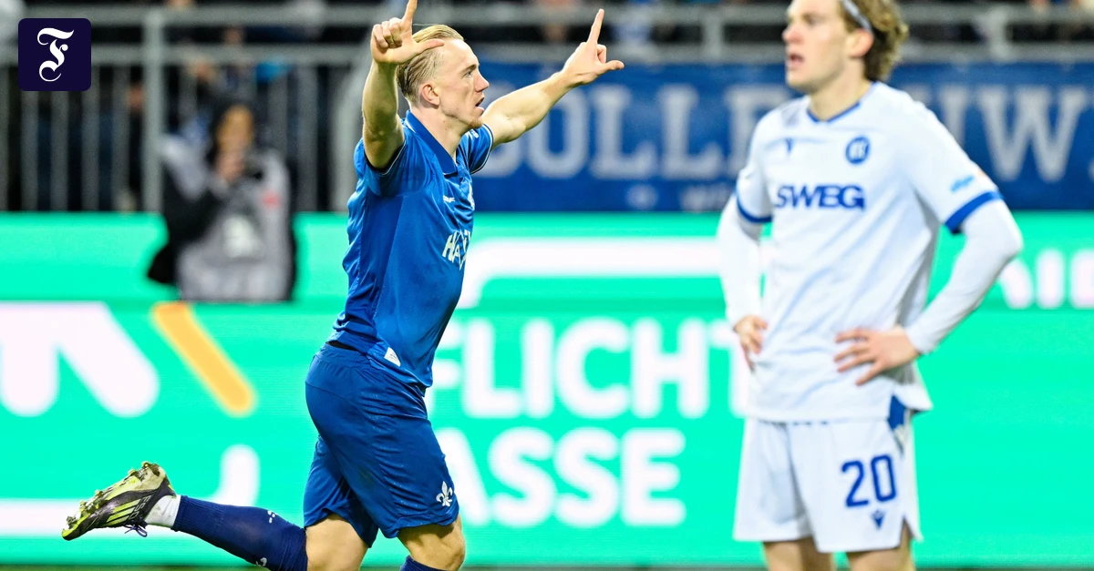 Zweite Liga: Darmstadt siegt mit 3:2 gegen Karlsruhe