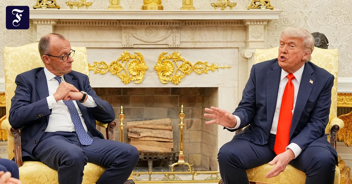 Balanceakt im Oval Office: Merz hat einen Vier-Punkte-Plan für den Tag danach im Gepäck