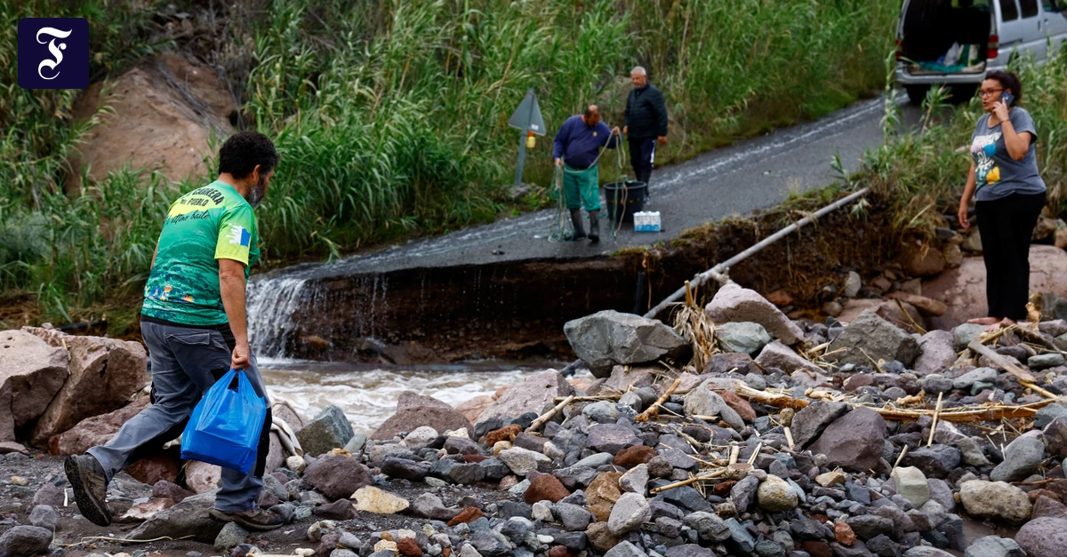 GRAN CANARIA: Sturmtief „Therese“ sorgt auf Kanaren für Zerstörung