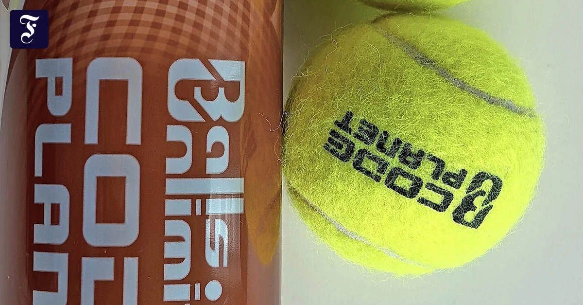 Tennisball aus Altreifen: In Schlagdistanz