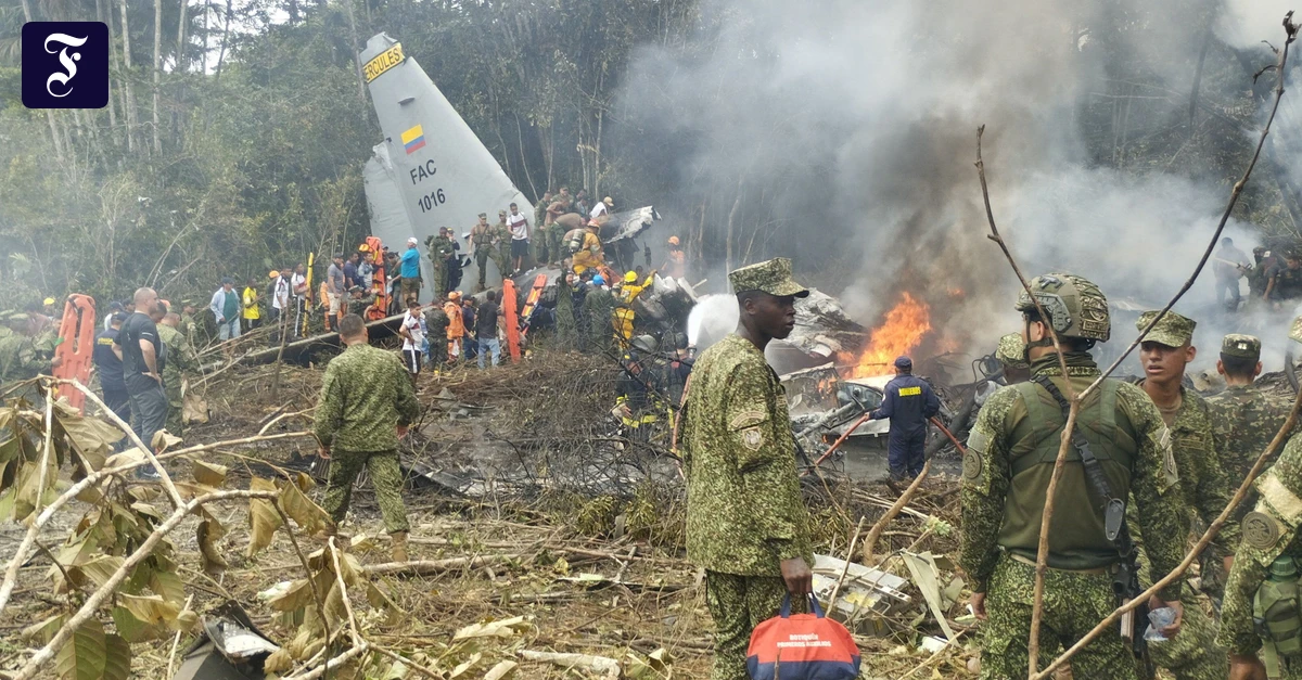 Kolumbien: Mindestens 66 Tote bei Absturz von Militärmaschine