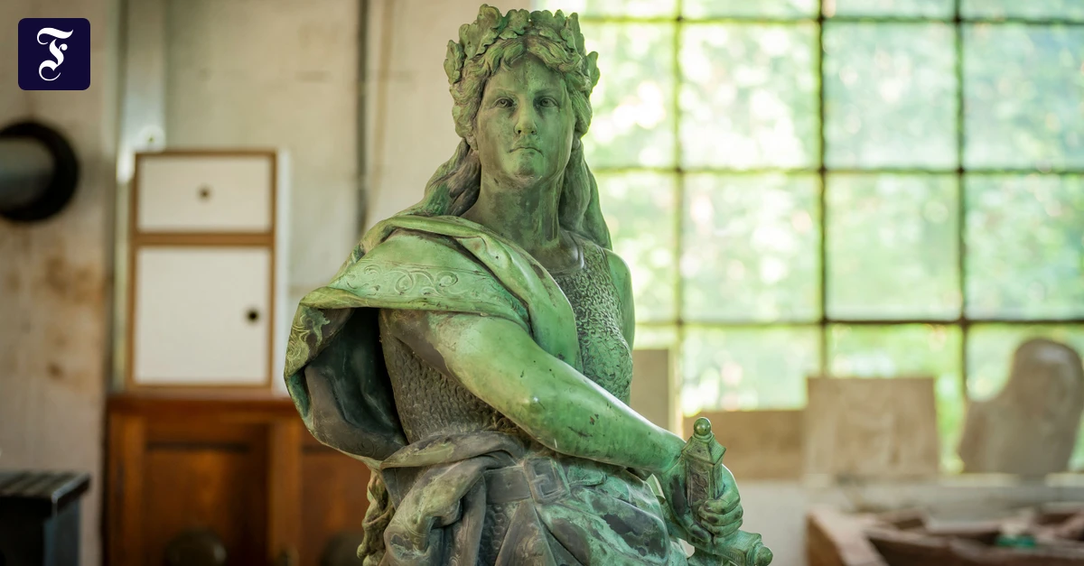 Vergessene Statue: Darmstadt vergisst Germania über zwei Jahrzehnte