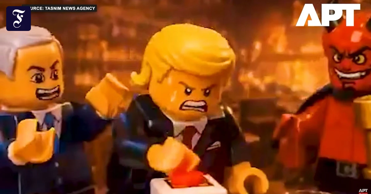 Lego und pinke Waffen: Irans absurde Triumphgesten