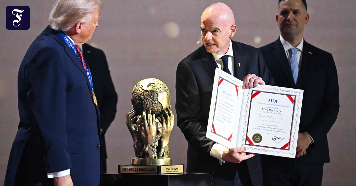 Infantino-preis für Trump: „Das ist eine der größten Ehrungen meines Lebens“