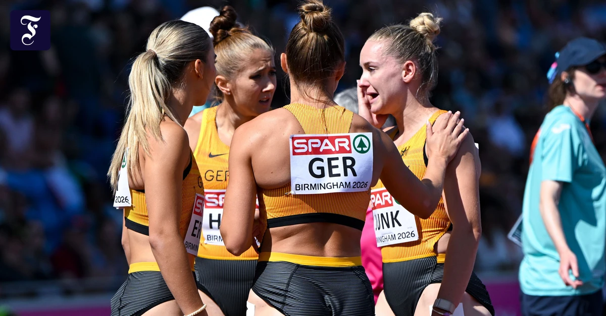 European Athletics Championships: Women's relay team misses final