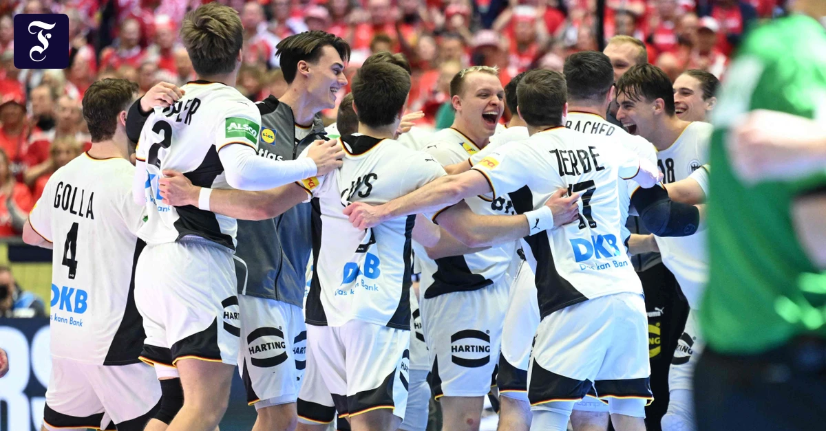 31:28-Erfolg gegen Kroatien: Deutsche Handballer stürmen ins EM-Finale