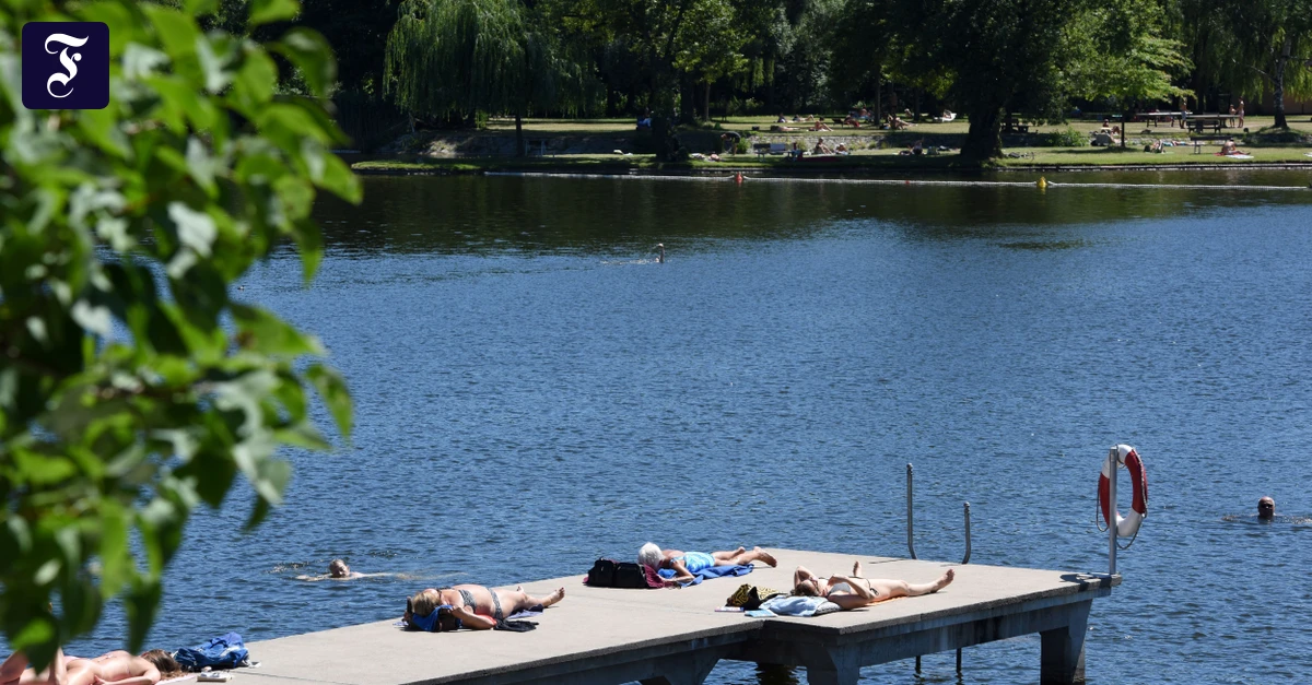 Einschränkungen wegen Hitze: Schwimmen im Woog und Wasserentnahme aus Bächen verboten