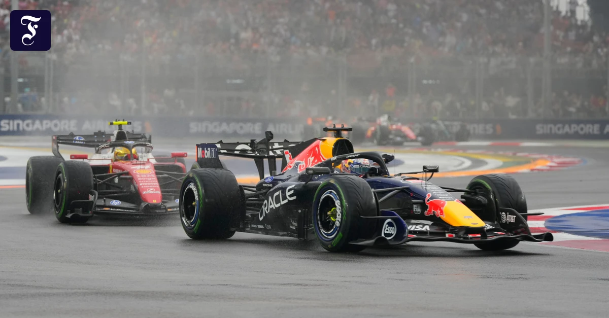 Max Verstappen Wins Sprint in Singapore After Rain Delay