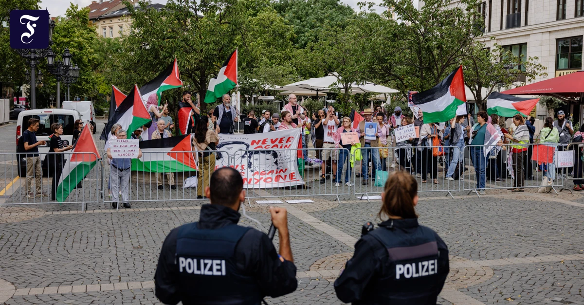 Protest gegen Israeltag: Konfrontation an der Alten Oper