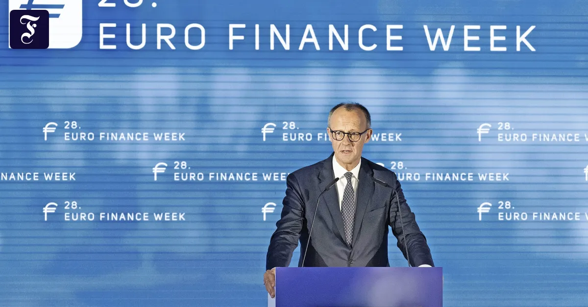 Chancellor Merz wants to strengthen Frankfurt as a financial center.