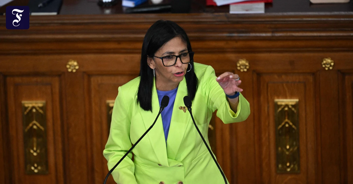 Delcy-Rodr-guez-Venezuela-meldet-Einnahmen-von-300-Millionen-Dollar-durch-US-lverkauf