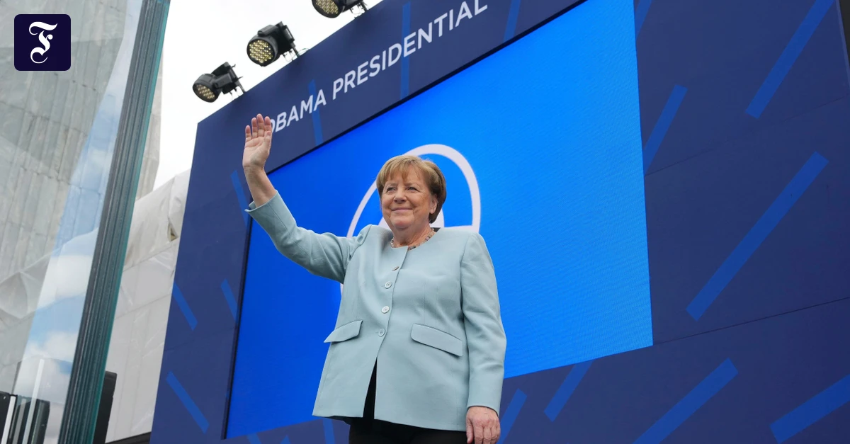 USA unter Trump: Merkel überrascht Obama zu seiner Museums-Eröffnung