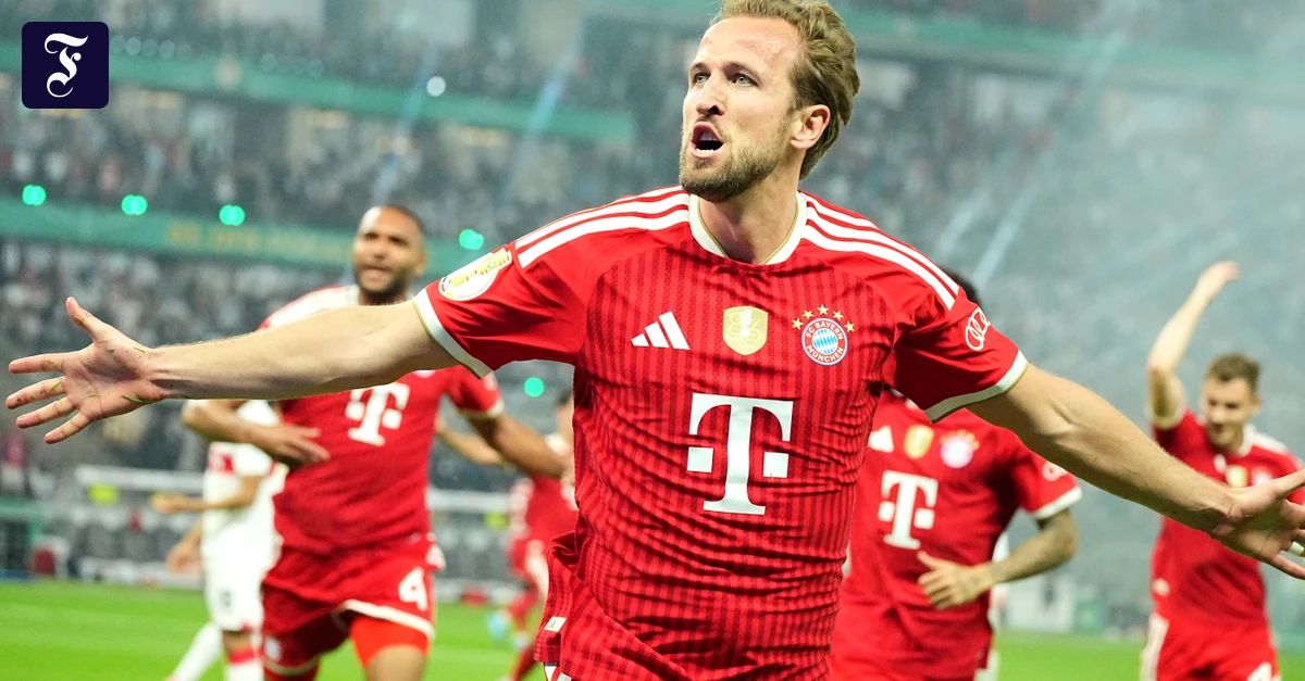FC Bayern M&uuml;nchen dank Harry Kane DFB-Pokalsieger gegen VfB Stuttgart