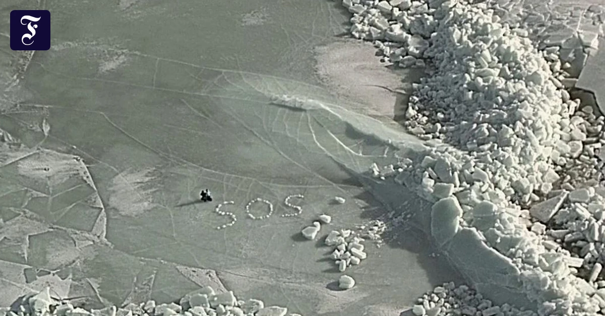 Rettung per Hubschrauber: SOS aus Eisbrocken – deutsche Camper von der Ostsee gerettet