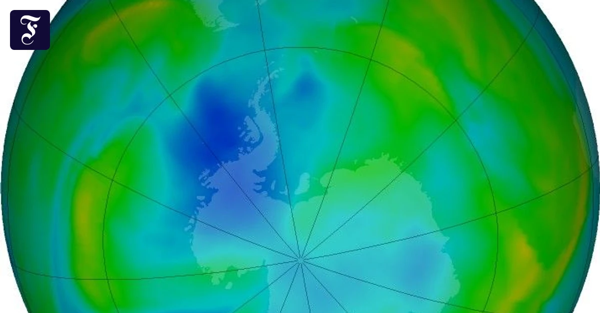 Chemicals slow the closing of the ozone hole