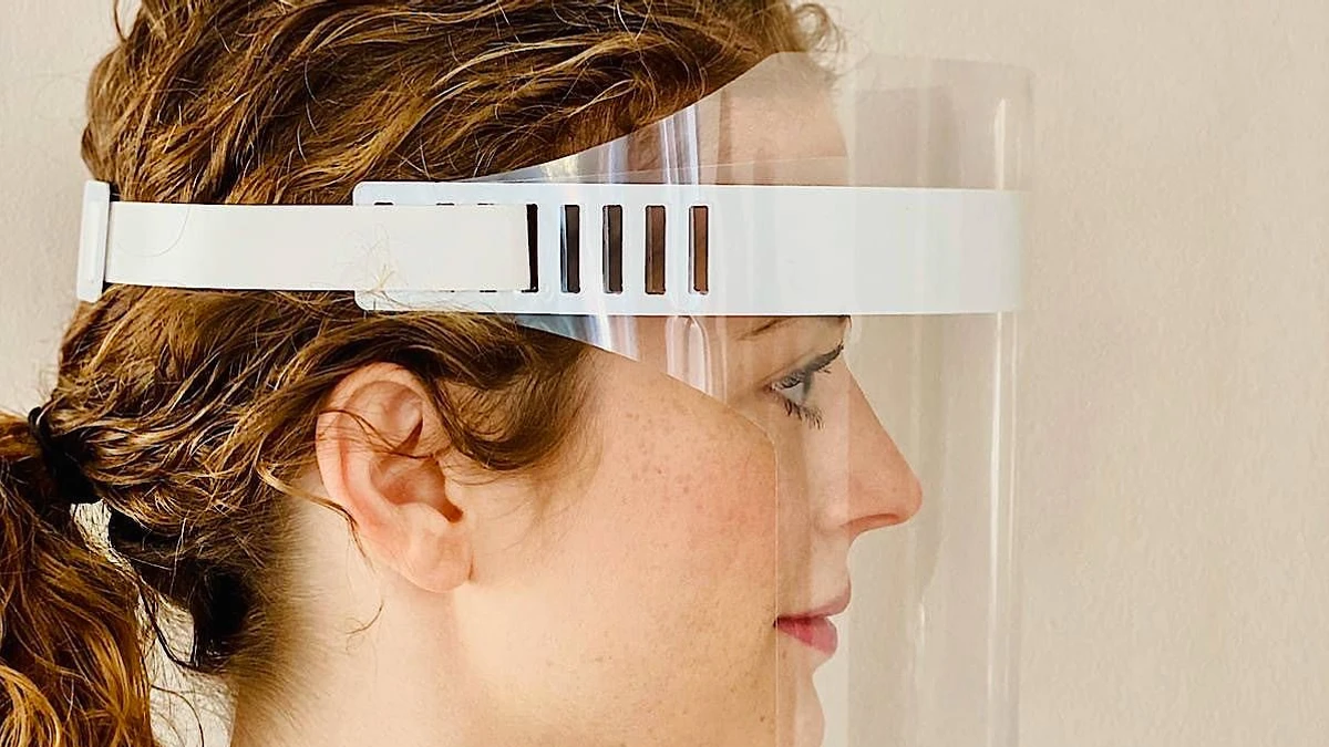 10 Stück Face shield Gesichtsschild Plastikmaske Schutzvisier Vi