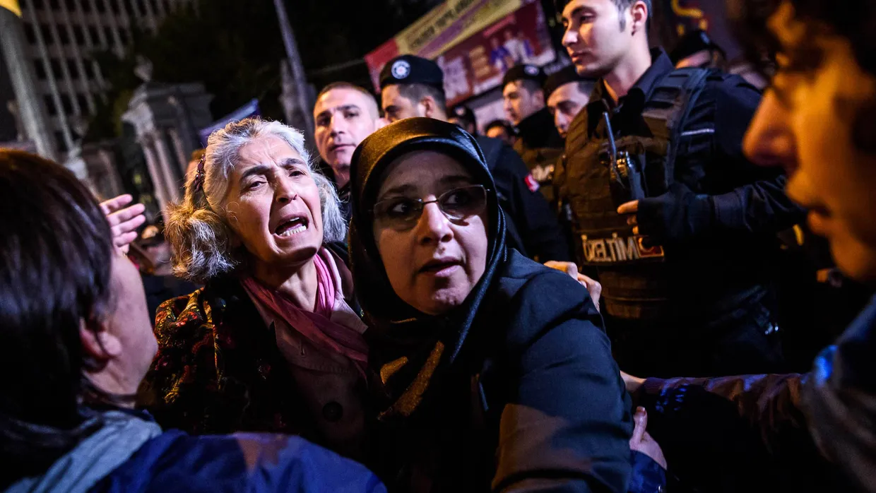 Kurden bei einer Demonstration in Istanbul.