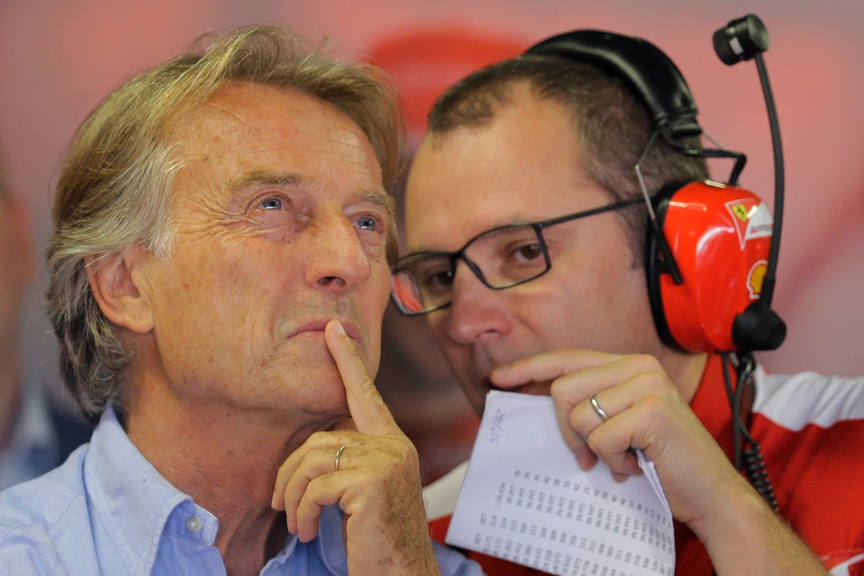 Ferrari-Teamchef Domenicali mit dem damaligen Ferrari-Präsidenten Montezemolo im Jahr 2013.