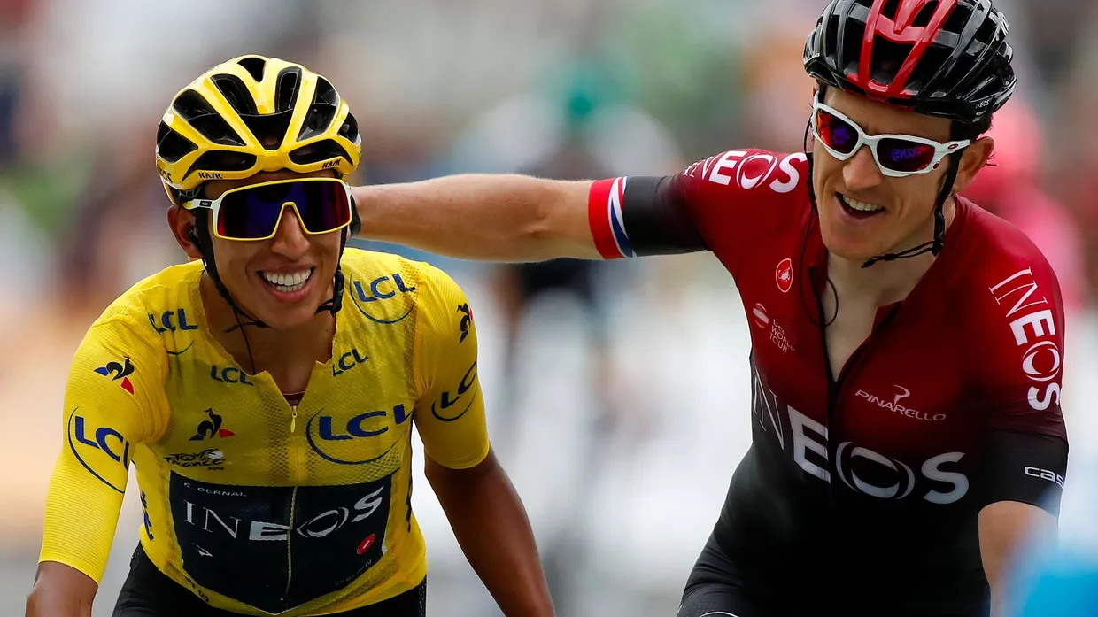 Ineos gewinnt: Egan Bernal (links) und Geraint Thomas.