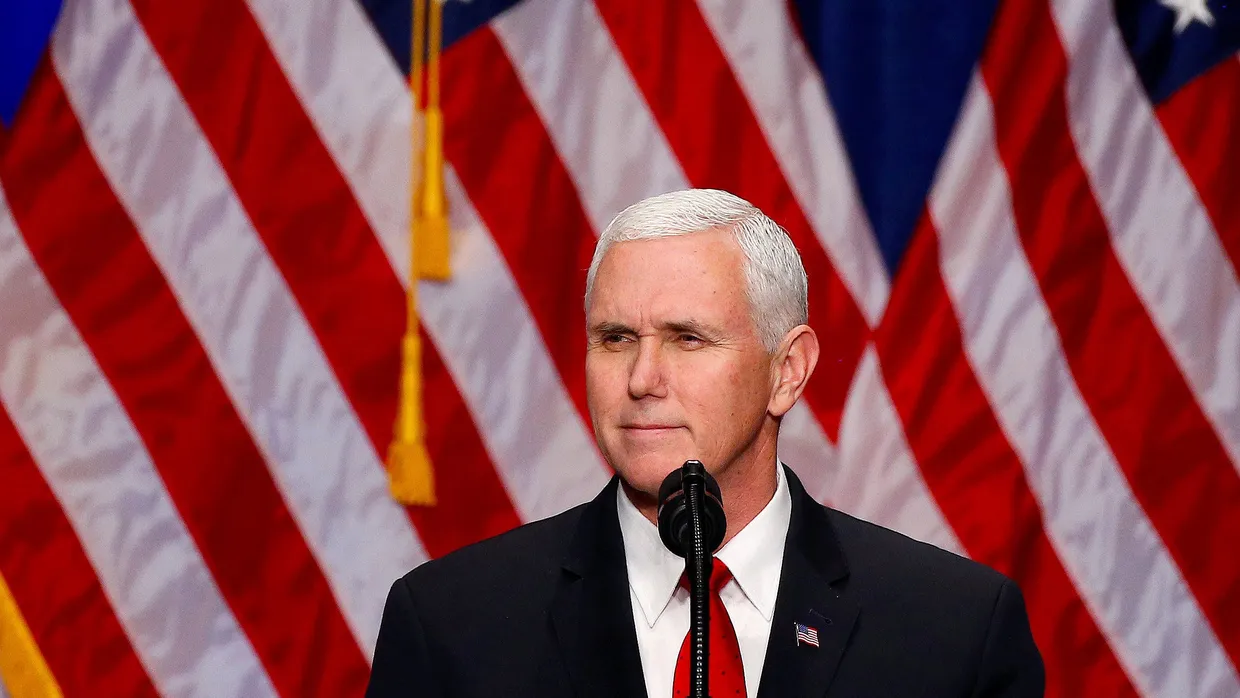 Der amerikanische Vize-Präsident Mike Pence: Nahost-Reise auf Januar verschoben