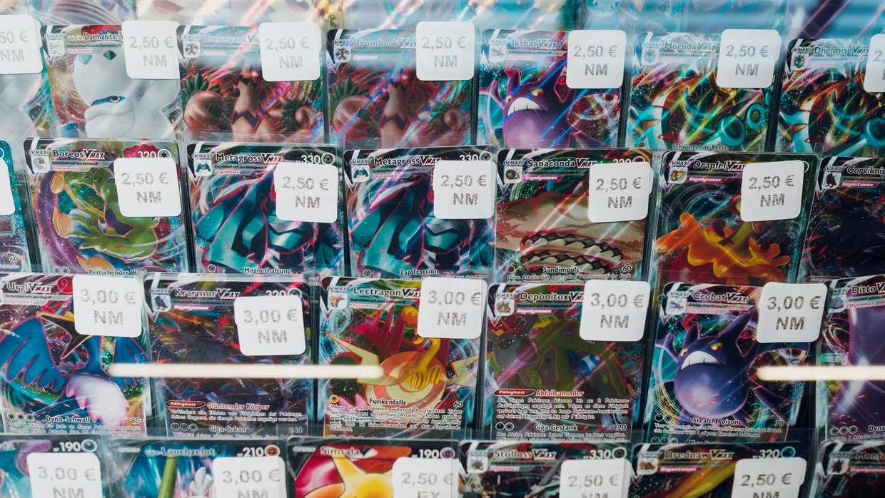 Pokémon-Karten auf der Pokémon Championships Europe in der Messe Frankfurt. (Symbolbild)