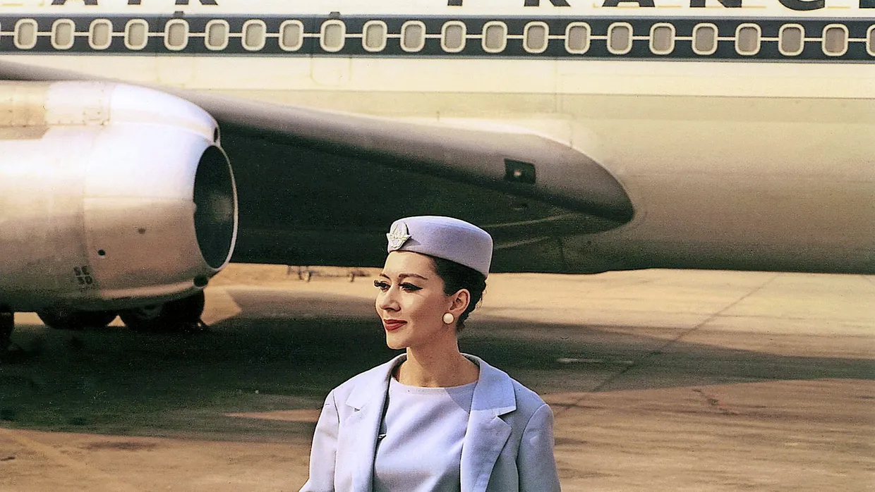 Feminin und elegant: die Air-France-Uniform von Christian Dior
