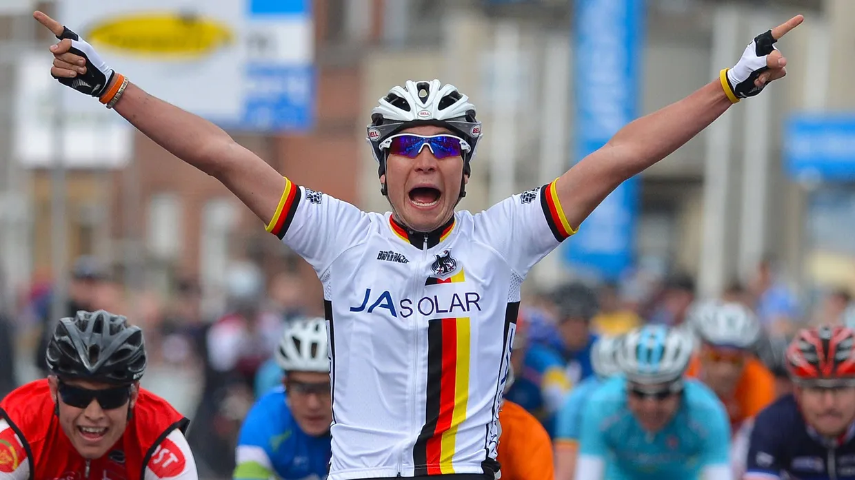 Etappensieg bei der Flandern-Rundfahrt der Junioren: Rick Zabel im April 2013