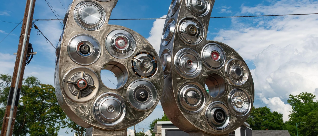 In Springfield begegnet einem die Zahl 66 in allen nur erdenklichen Variationen.