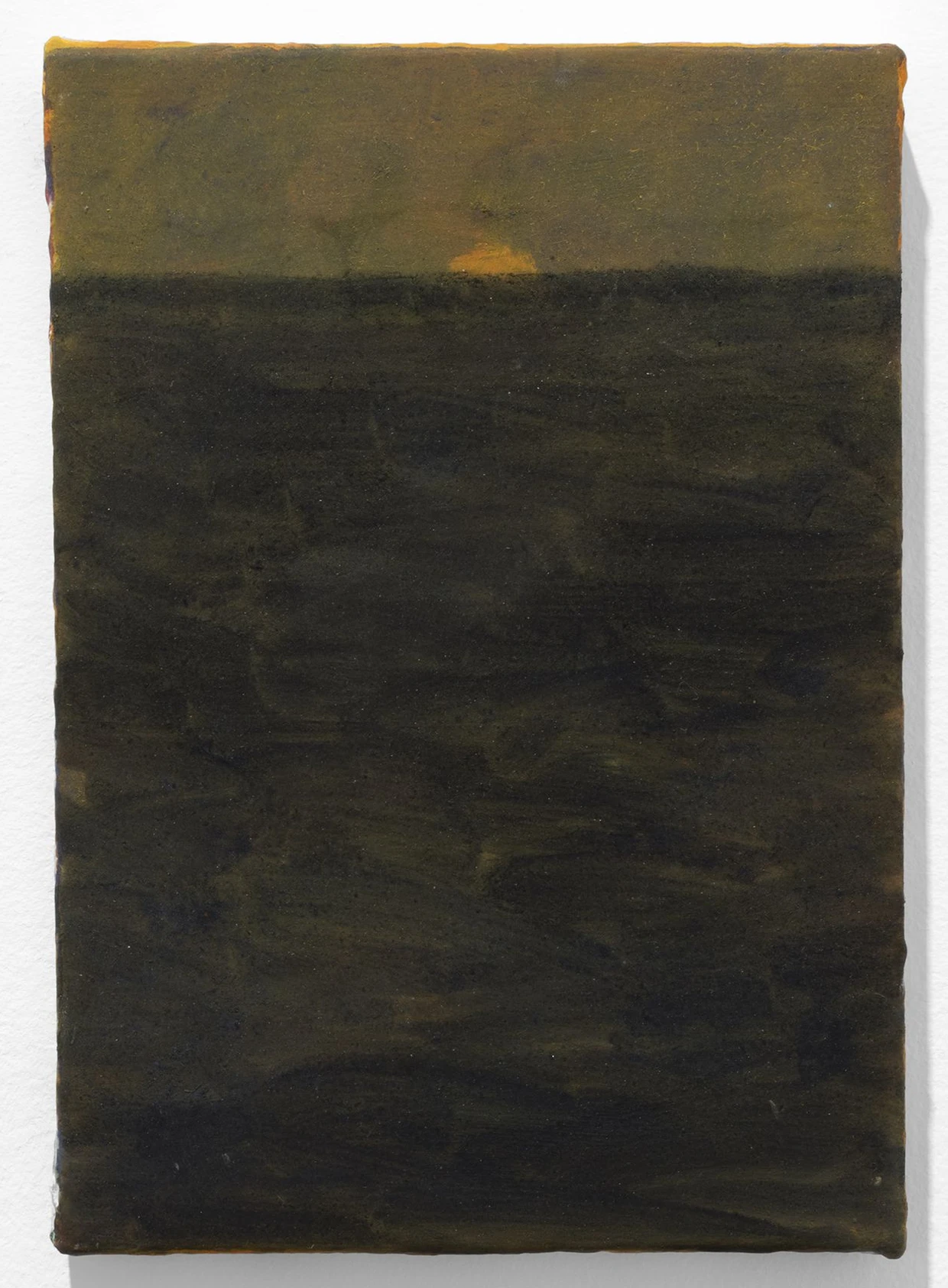  Christine Safa, „Horizon noir“, 2025, Öl auf Leinwand, 27,5 mal 20 Zentimeter, 9000 Euro