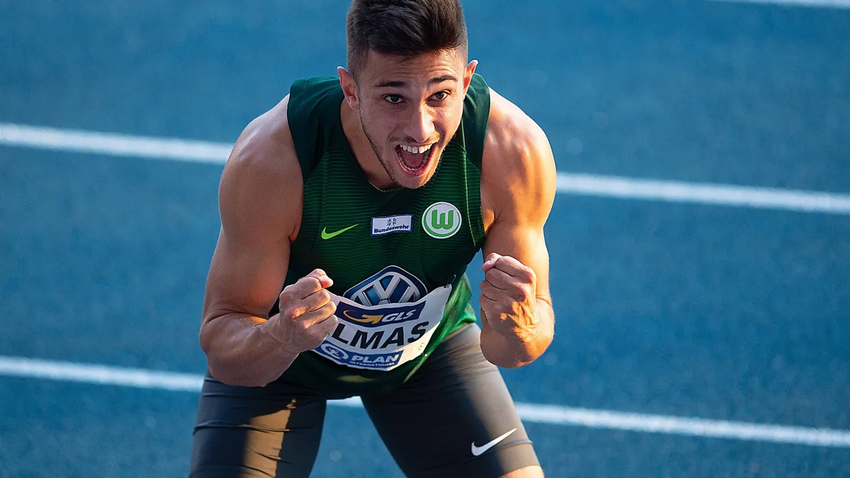 Der derzeit schnellste Mann Deutschlands: Sprinter Deniz Almas