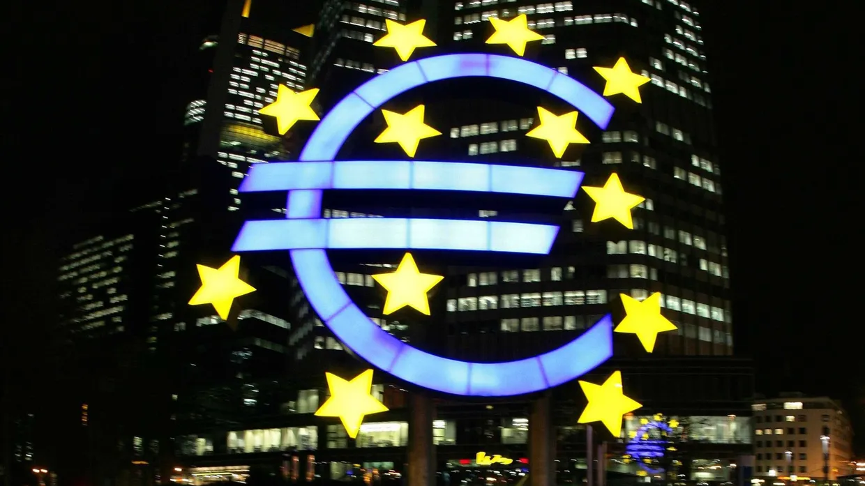 Trügerischer Glanz: Europäische Zentralbank in Frankfurt