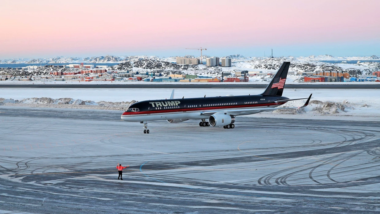 Sondierungsbesuch: Donald Trumps Sohn, Donald Jr., reiste mit der Privatmaschine der Familie nach Grönland.