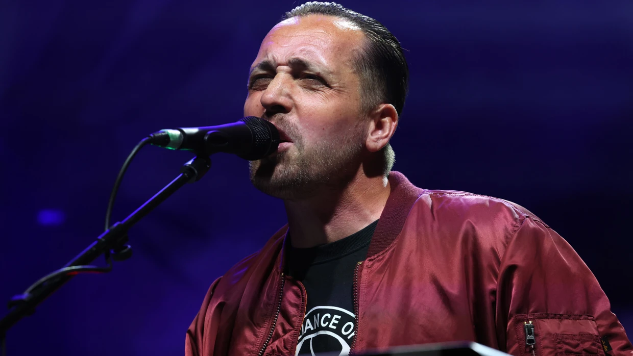 Rapper Danger Dan beim Festival „Jamel rockt den Förster“.