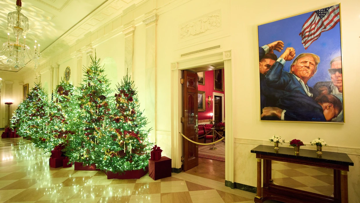 Melania Trump präsentiert Weihnachtsdeko im Weißen Haus