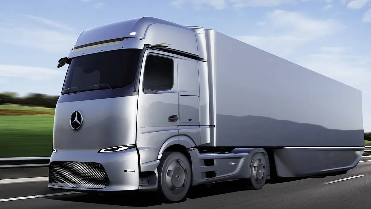 Noch Zukunftsmusik: Der Mercedes-Benz eActros LongHaul soll als erster elektrischer LKW Daimlers ab Mitte des Jahrzehnts regelmäßig rollen.